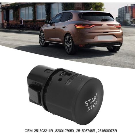 Interrupteur d'Allumage et Start-Stop 251503211R ABS 4 Pins Compatible Scenic IV Kadjar Talisman Espace IV (1/5)