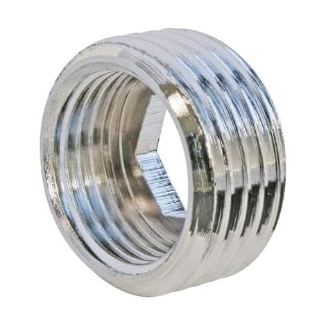 Fourrure Laiton Chromé - 1 Pièce - Mâle 20/27 Femelle 15/21 - Raccord Plomberie Eau Chauffage - Résistant Corrosion - Gris (1/4)