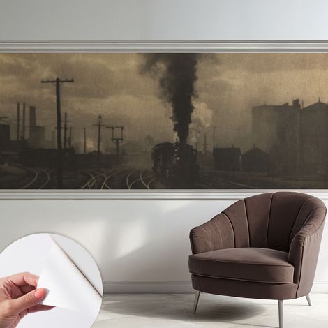 Carta da parati autoadesiva - fotomurale - decorazione parete - stile elegante - decorazione casa - Paesaggio industriale 250x104 cm (1/5)
