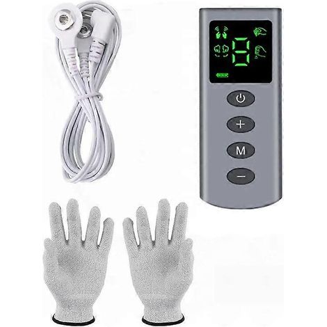 Gants de massage TENS neufs, instrument de massage palmaire EMS à impulsions, gants de physiothérapie et de beauté portables