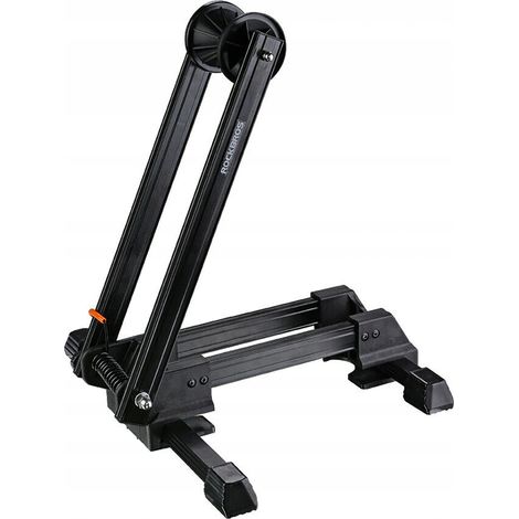Cavalletto pieghevole per bicicletta, adatto a ruote anteriori o posteriori da 24-27,5 pollici e 700C - nero (1/5)