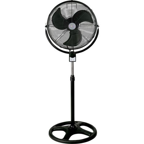 Ventilador de Pie 120w con Alta Velocidad, Orientable y 3 Velocidades