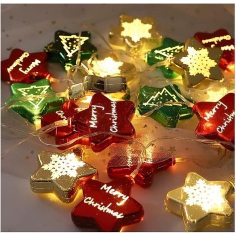 1,5 m lange Lichterkette mit 10 LEDs für Weihnachten (1/4)