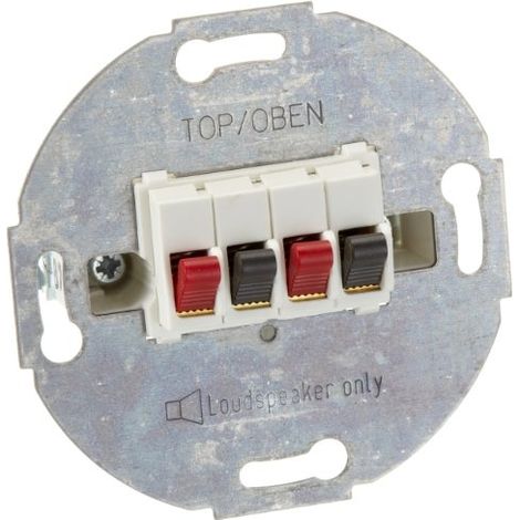MERTEN - 467019 - PRISE DE RACCORDEMENT HAUT-PARLEUR - DOUBLE - BLANC POLAIRE