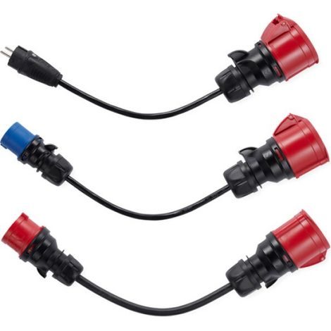 Fronius Wattpilot Adapterset Go 22 2.0 (3 Adapter: CEE16 rot (abgesichert), CEE16 blau (Camping) und Schuko), 4,240,410