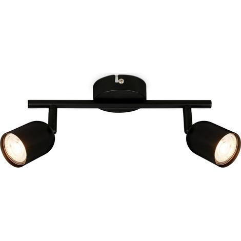 Plafonnier Orientable pour Salon, Chambre à Coucher et Cuisine - Noir (1/5)