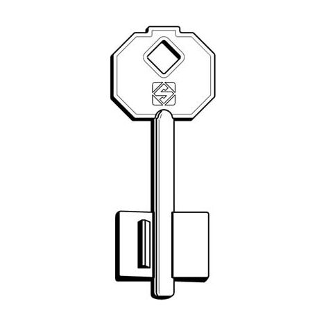 CHIAVE DOPPIA MAPPA PREFER 5PF3 SILCA - OTTONE NICHELATO- 5 pezzi