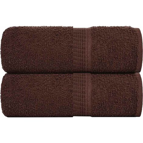 Gästetücher FROGN 2 Stk. Braun 30x50 cm 360 g/m²