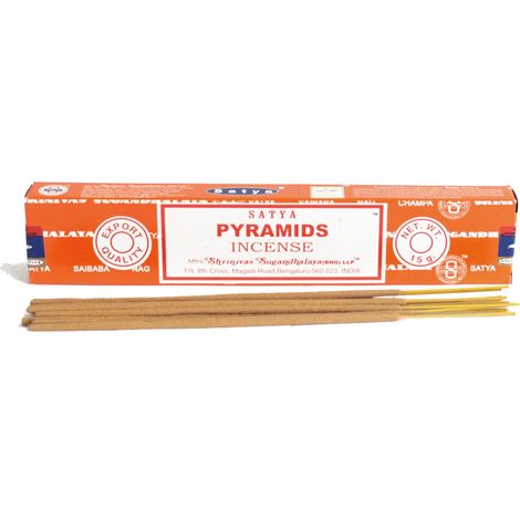 Varitas de incienso Satya Pyramid de 15 g con hierbas (1/3)