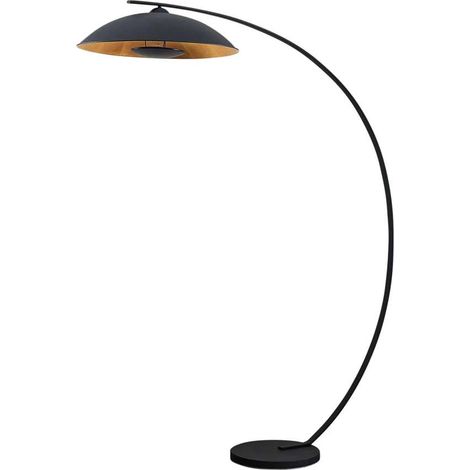 [GEBRAUCHT] B-Ware Lindby Bogenstehlampe Stehleuchte Emilienne Schwarz Goldfarben Wohnzimmer La123