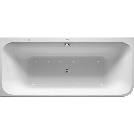 Baignoire Bain à remous rectangulaire HAPPY D.2 Ecke l 180 l 180x80 blanc, 2 dossiers Combi-Syst E
