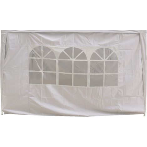 3x3M White Pop Up Gazebo Side Panel Wall with Window 1 Piece Only