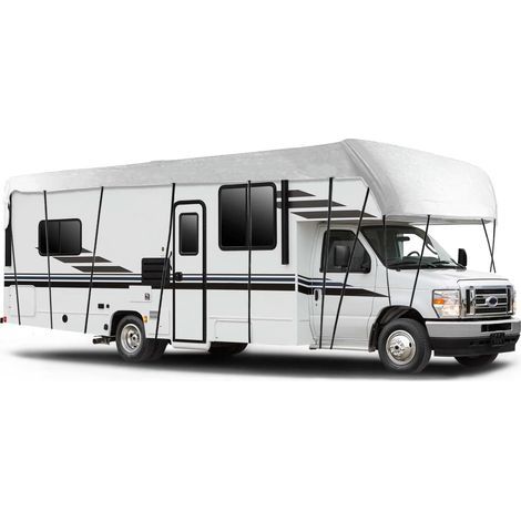 Bâche de camping-car, couverture de toit de caravane, convient pour 700 cm à 750 cm, protection UV, protection solaire, protection contre la neige, protection contre le gel (7-7,5 x 3 m) (1/5)