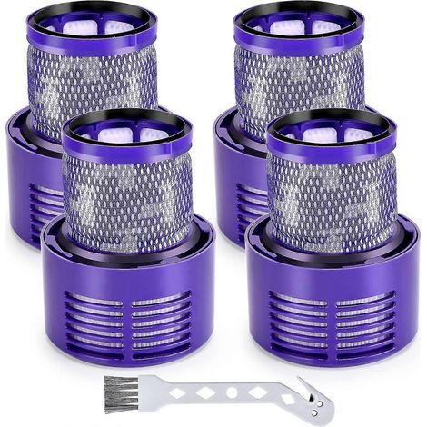 Filtre pour Dyson V10, lot de 4 filtres pour aspirateur sans fil Dyson V10 Motorhead Cyclone Animal Absolute SV12, remplace la référence Dyson-969082-01 (1/5)