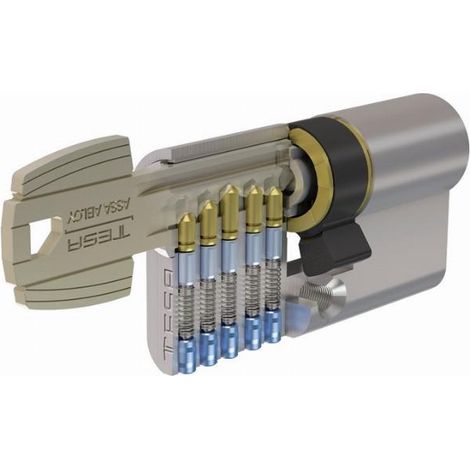 Cilindro di sicurezza nichelato T5C TESA 100mm 50x50 - Variante MV3 78565B - 50305050NKA