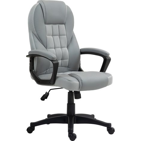 Faux Lear Office Chair - Grey (1/5)