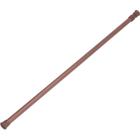 [Tringle télescopique] [Tige de tension] pour rideau Salle de bain Cuisine, Acier carbone, Bois, 21,6 po (54,8 cm), 103g (1/4)