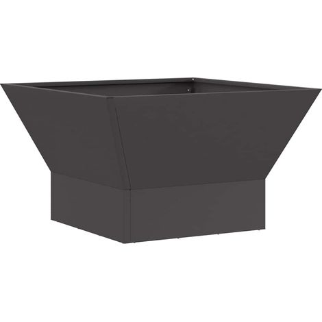 Maison Exclusive - Focolare Nero 60 x 60 x 35 cm Acciaio