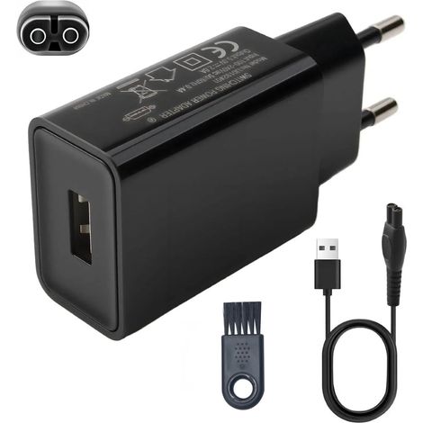 5V Rasoir Chargeur Compatible avec 360 Series QP2824 QP2834 QP2724 QP2734 QP2720 QP4631 MG5910 MG7910 MG7950 MG7930 MG9510 X3001 Bloc d'alimentation AC DC USB Adaptateur Secteur (1/5)
