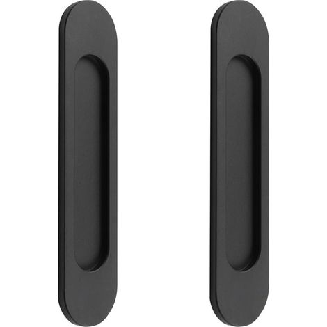 Poignées de porte coulissante ovales auto-adhésives, poignée sans perforation pour porte de grange coulissante, fenêtres(2pcs) (1/5)