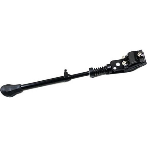 Béquille de vélo réglable en hauteur et en angle, en alliage d'aluminium léger et robuste, noire, pour VTT (1/5)