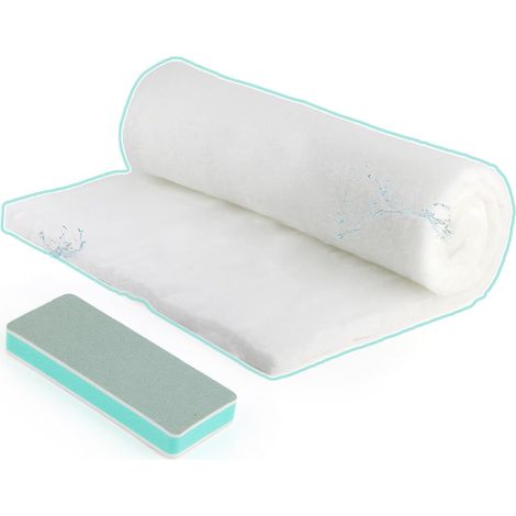 50x120cm Coton Filtre Aquarium,Filtre pour Aquariums, Filtrante D'aquarium, Mousse Filtre Aquarium,Filtrante pour Bassin et Piscines, Brosse de Nettoyage XX (1/5)