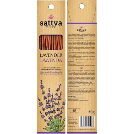 Incienso natural indio Sattva - Lavanda 30 g