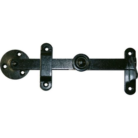 Afbat – Loquet en acier prépeint pour portails battants – Hauteur 80 mm – Dimensions L.230 x P.55 mm – Résistant aux intempéries (1/2)