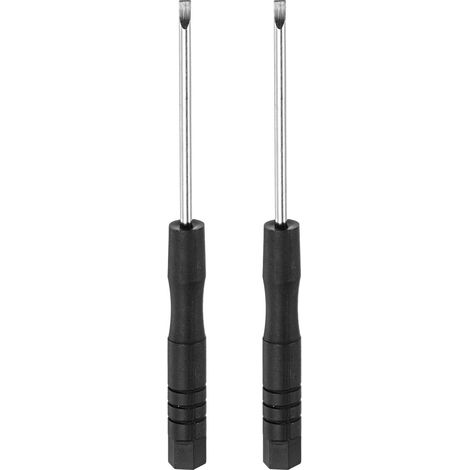 Mini tournevis à fente, tête plate de 2,0 mm pour la réparation électronique de lunettes de montre, 2 pièces (1/5)