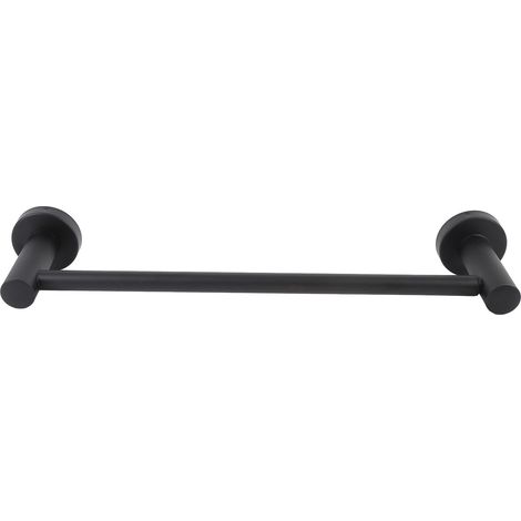 Porte-serviette extensible en inox contemporain fixé au mur support serviette pour salle de bain (1/5)