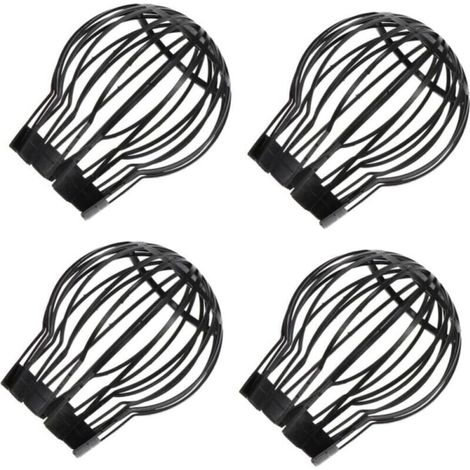 Lot de 4 grilles anti-obstruction pour drain de sol, gouttière, drain de toit, crépine de baignoire, couvercle d'évier en plastique (1/4)