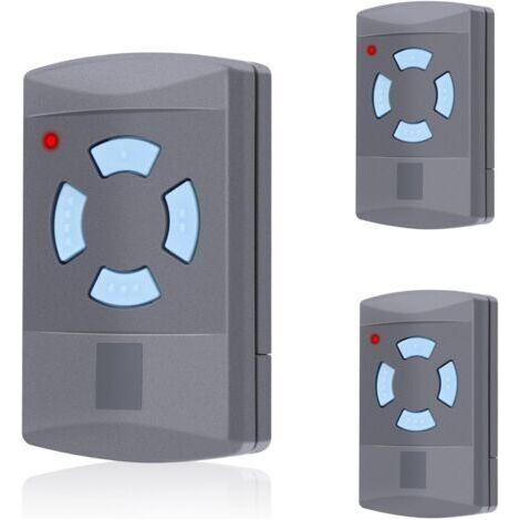 Lot de 3 pièces de rechange pour émetteur portatif Hörmann Ouvre-porte de garage 868,3 MHz 4 canaux Télécommande compatible avec Hörmann HSM4-868, HSE2-868, HS4-868 pour SupraMatic, ProMatic (1/5)
