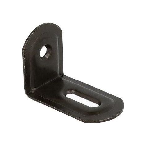 Lastrine ad angolo con asola in acciaio colore nero 23x28x38 mm. 4 pz.
