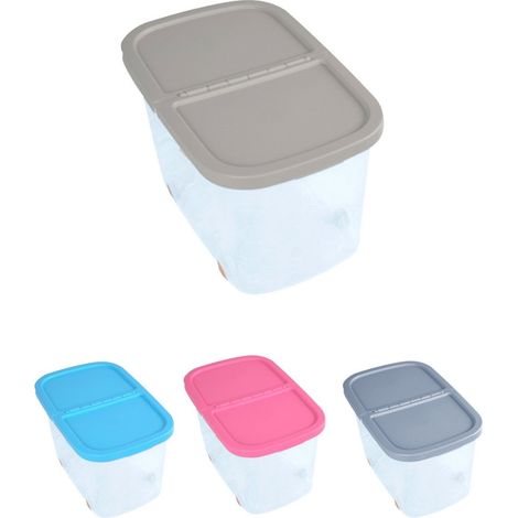 Cajas de Almacenaje Transparente Dos Compartimentos – Cajas Organizadoras de Plástico con Tapa y Ruedas