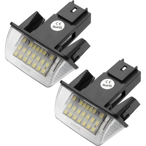 Éclairage Lumière Plaque D'immatriculation Arrière pour 206 207 307 308 406 407 Partner C3 C4 C5 Berlingo 6340A3 6340.A3
