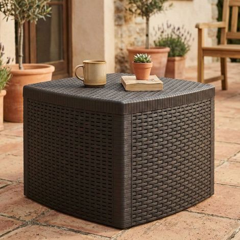 Tavolino da Esterno - Nero Antracite 53x53x40h cm (1/5)