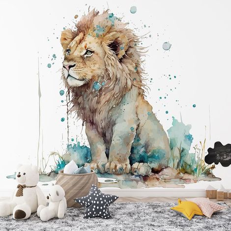 Papier peint panoramique Enfants - Lion - 195 cm x 125 cm (1/4)
