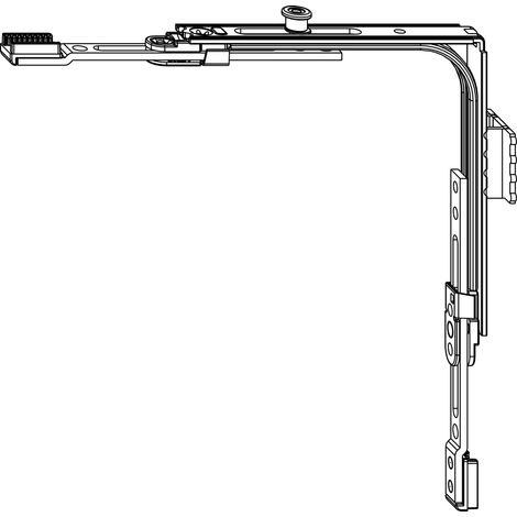 MACO MM Eckumlenkung SFG 2-flg 1iS 1 Schließteil silber (222210) (1/2)