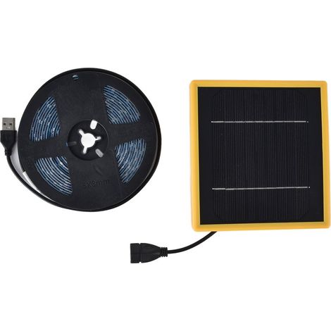 Lumière solaire de croissance de plantes, 5W, spectre complet, bande de lampe LED pour serre et jardinage, 5V, 16,4 pieds (1/5)