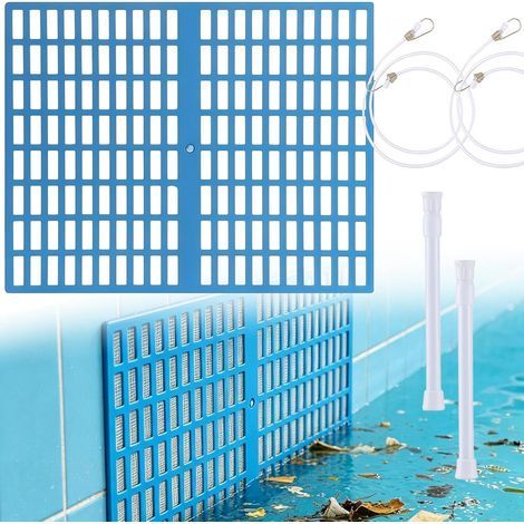 Bloque feuilles écumoire piscine maille universelle amovible empêche