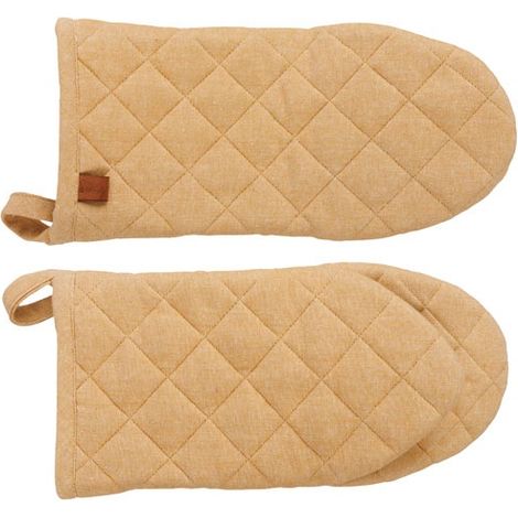 Guante de cocina de 31 cm color oro ámbar - tela - cómodo y a la moda