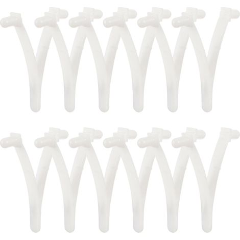 12piezas Clips De Rastrillo para Piscina De Accesorios para De Limpieza De Clips v para Instalación y Rápida De Limpieza Compatible Skimmers (1/5)