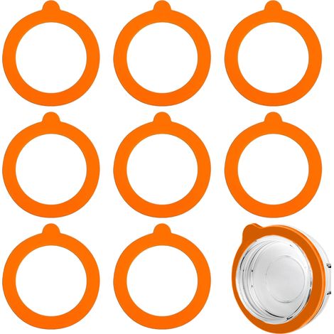 Joint D'Etanchéité En Silicone - 95 mm - Pour Bocaux En Verre - 0 35 0 5 1 1 5 2 L - 8 Pièces (1/5)