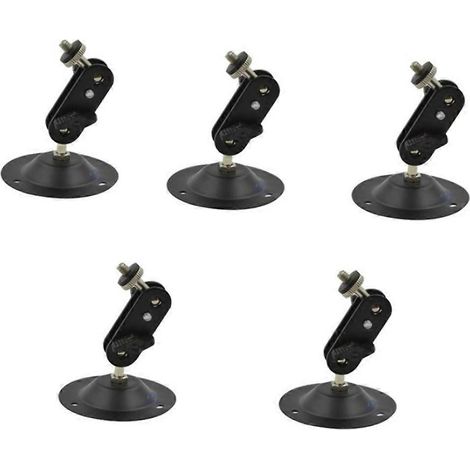 Camera Mur Supporte de Montage Monitor Support Noir Enceinte Support Ceiling Mur Support Projector Support 5PCS (1/5)