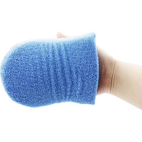 Spugna cerata blu a forma di U, spugna per lavaggio auto, blocco di spugna per la pulizia e la manutenzione dell'auto (1/4)