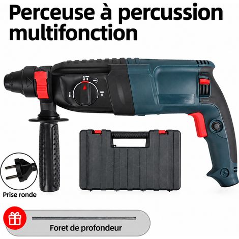 Marteau perforateur multifonction prise ronde UE version standard 856 220V 26mm SDS Plus 40,5 × 28 × 10 cm 4,5 kg – Livraison gratuite