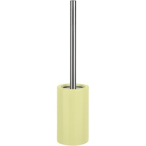 Brosse Wc avec support Céramique TUBE Jaune Clair Spirella (1/2)