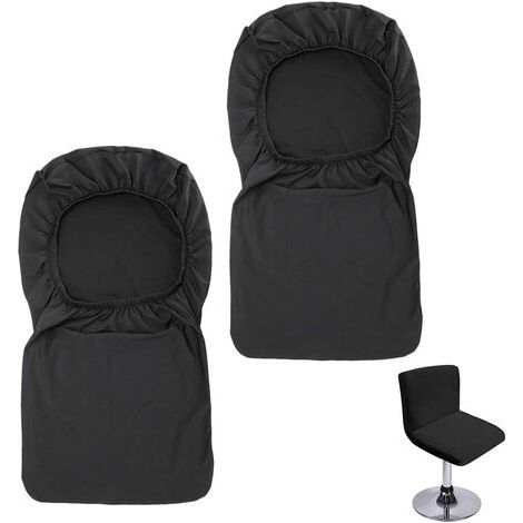 Funda para taburete de bar con respaldo extensible para silla de comedor giratoria.