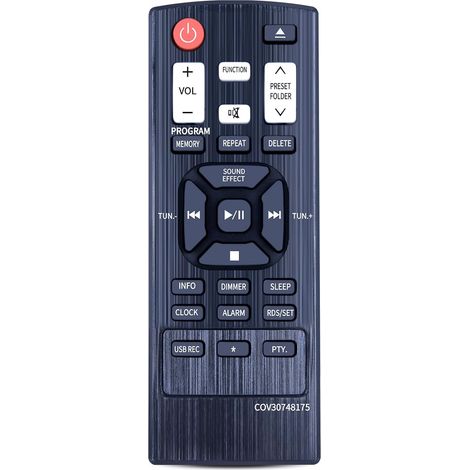 Télécommande de Rechange COV30748175 pour LG Micro Hi-FI Audio System CM2460 CM2460DAB CMS2460F CM2440 XA14 XA14-D0U pour télécommande LG (1/5)