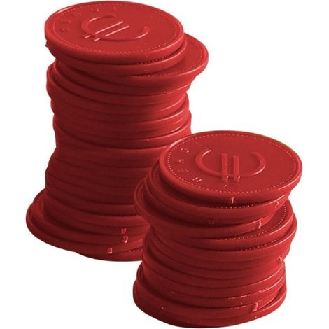 Jetons - 100 pièces - 24x24xH1 mm - Ref 665145 - Hendi (1/2)
